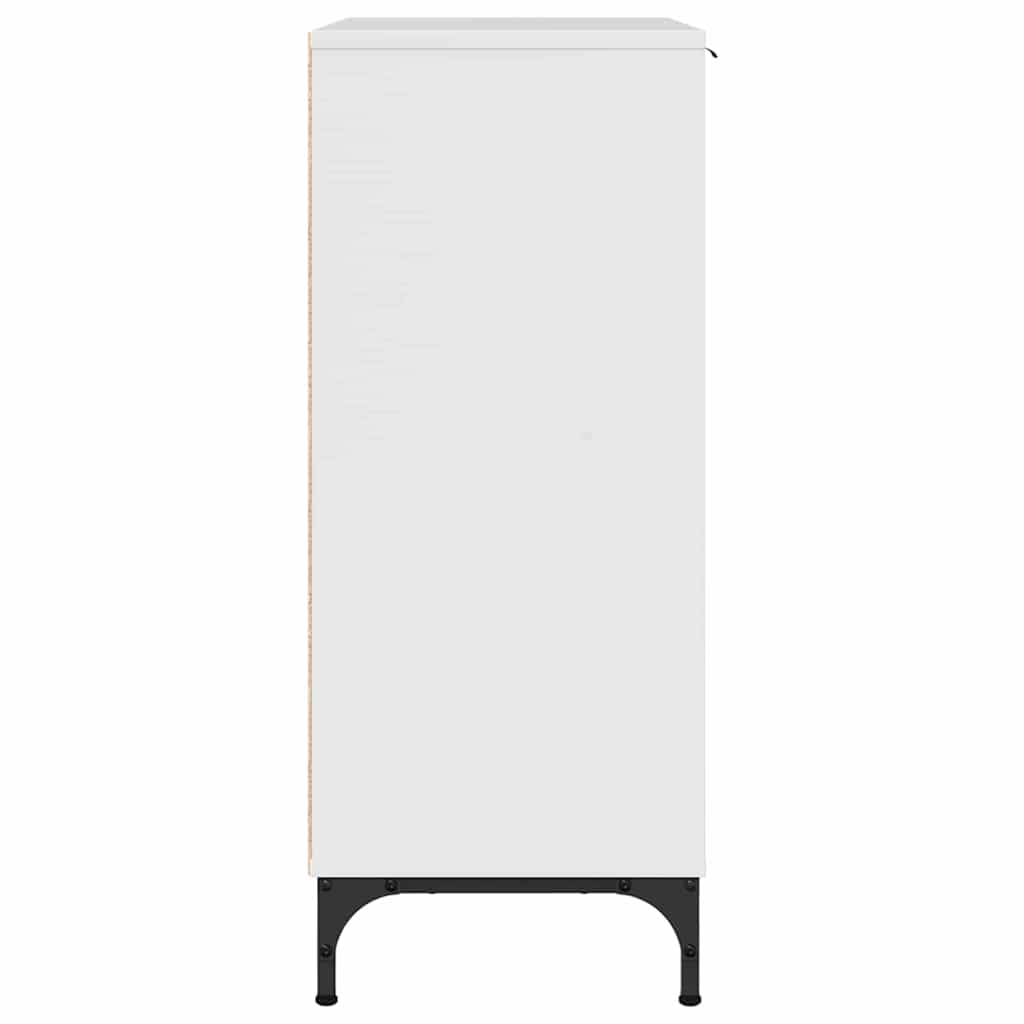 Serviesskap Høyglanset hvit 89,5 x 33 x 82 cm Konstruert tre