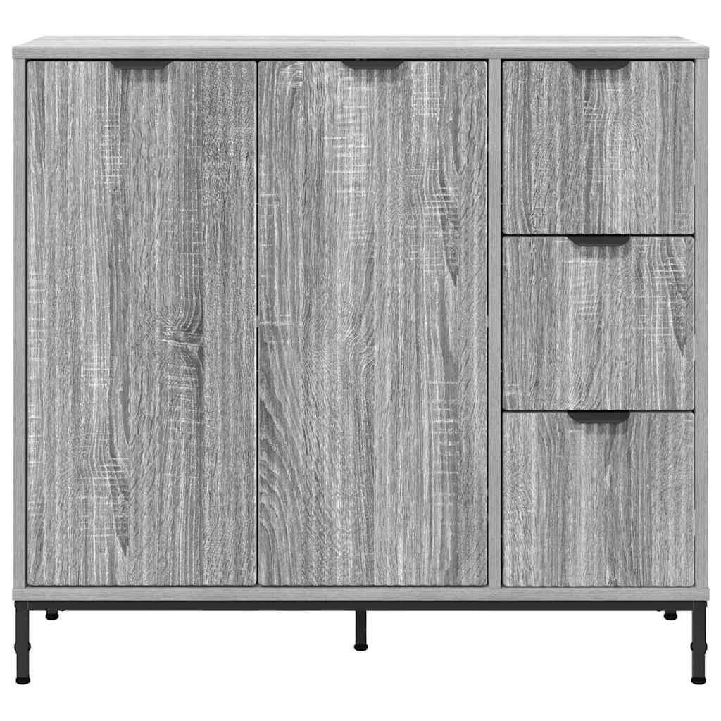 Serviesskap Grå Sonoma 89,5 x 33 x 82 cm Konstruert tre