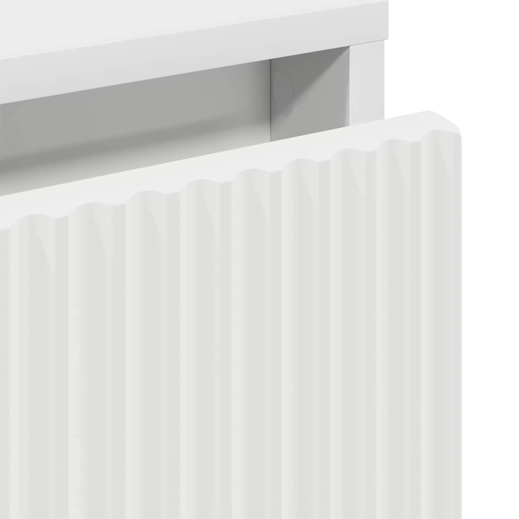 Nattbord med skuff Hvit 63,5 x 36 x 61 cm Konstruert tre