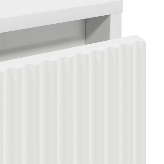 Nattbord med skuff Hvit 63,5 x 36 x 61 cm Konstruert tre