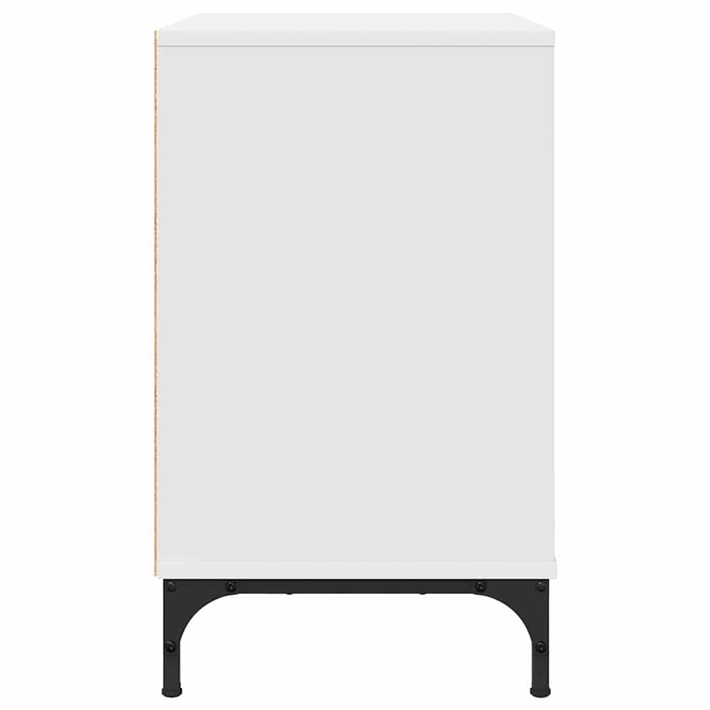 Nattbord med skuff Hvit 63,5 x 36 x 61 cm Konstruert tre
