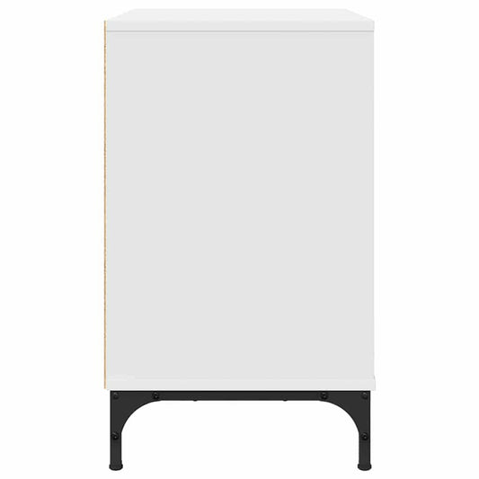 Nattbord med skuff Hvit 63,5 x 36 x 61 cm Konstruert tre