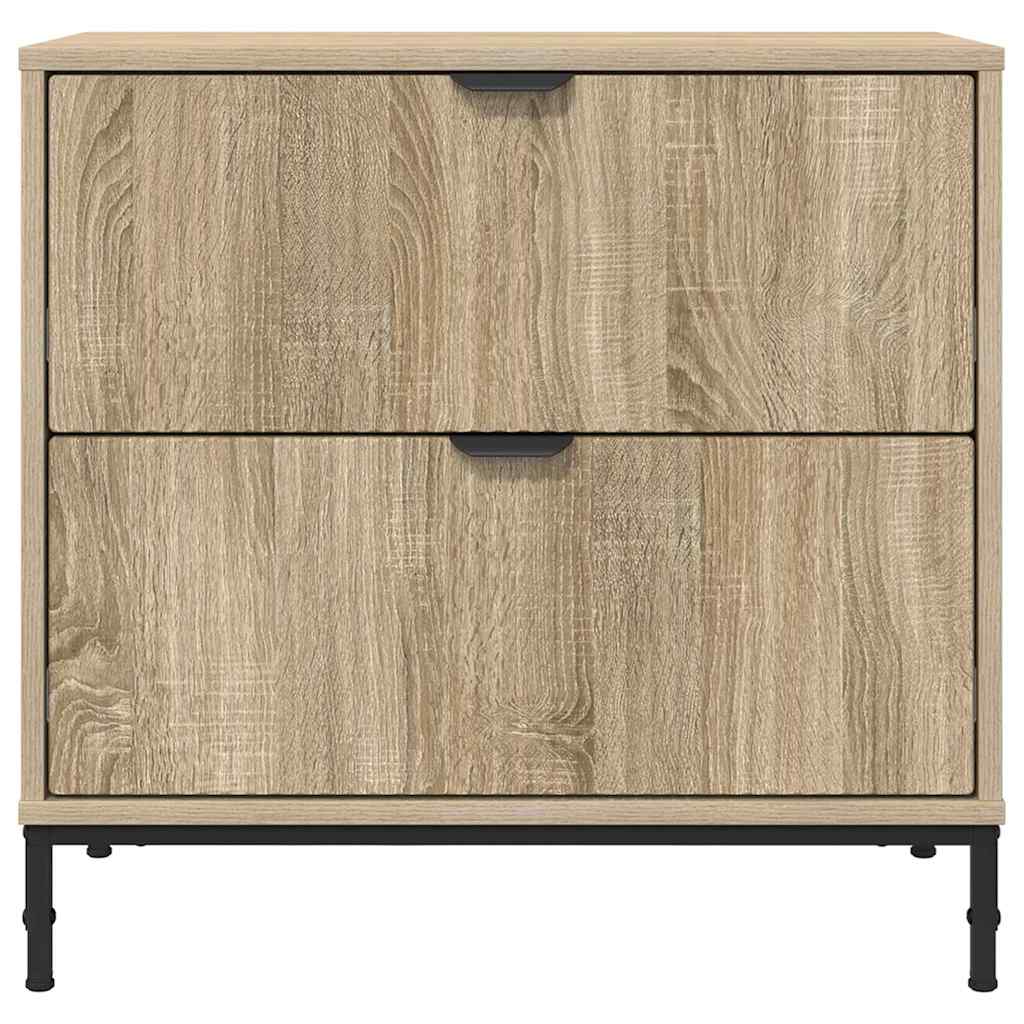 Nattbord med skuff Sonoma eik 63,5 x 36 x 61 cm Konstruert tre