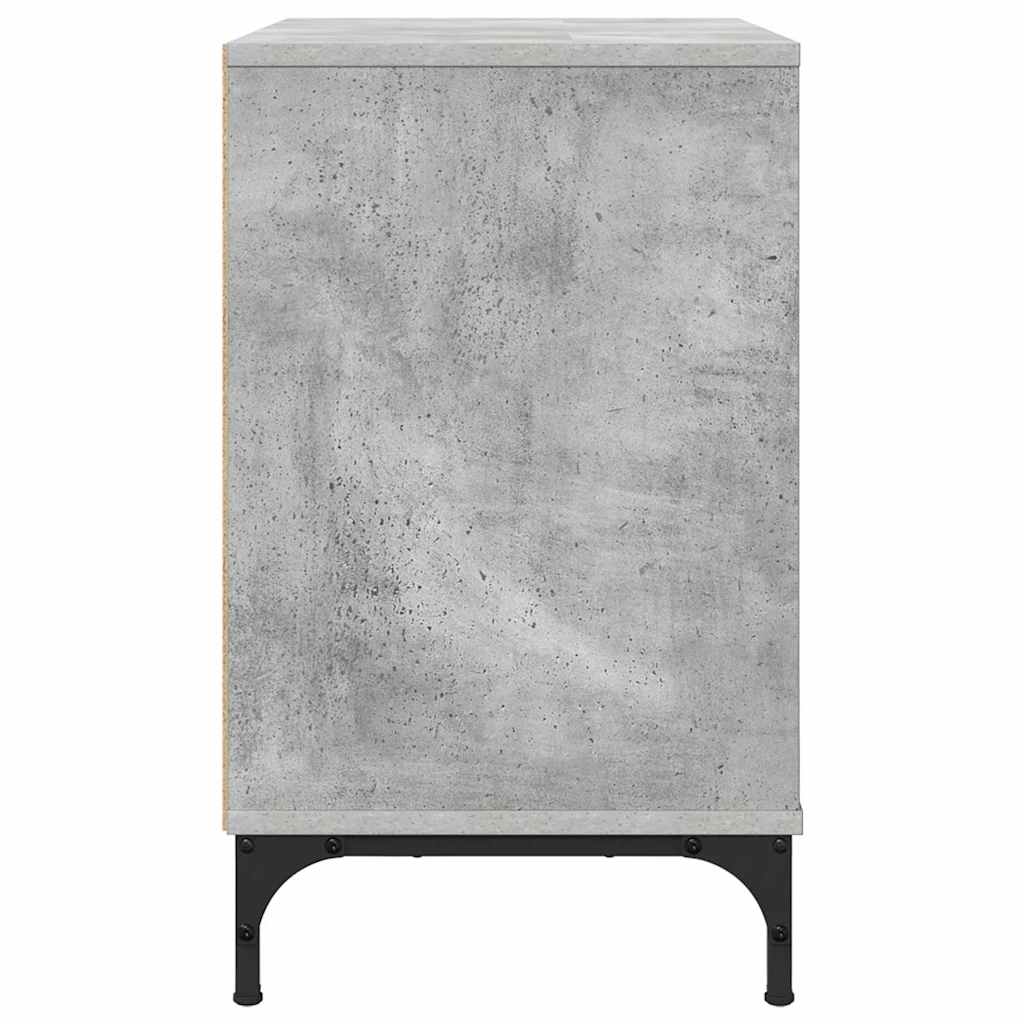 Nattbord med skuff Betonggrå 63,5 x 36 x 61 cm Konstruert tre