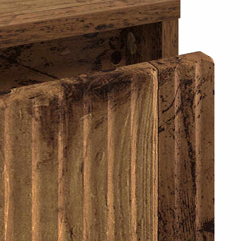 Nattbord med skuff Gammelt tre 63,5 x 36 x 61 cm Konstruert tre