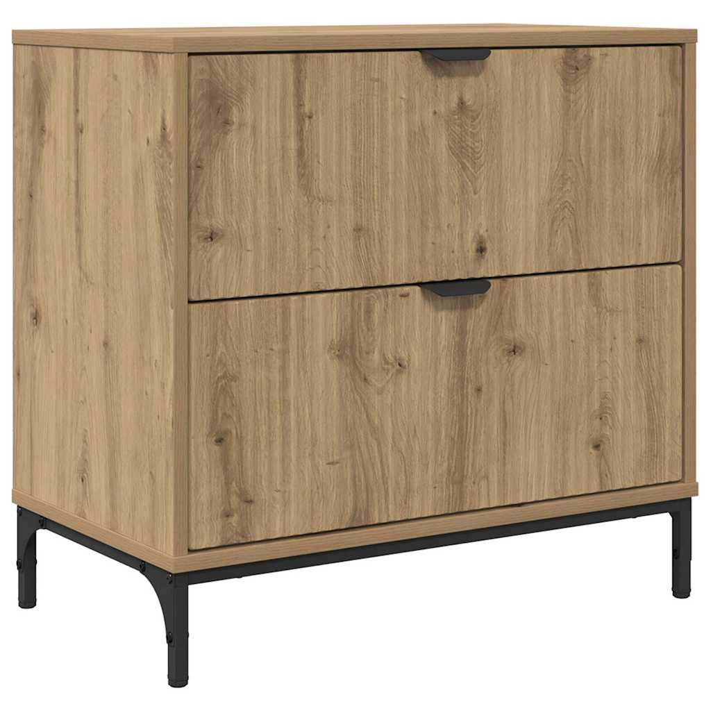 Nattbord med skuff artisan eik 63,5 x 36 x 61 cm Konstruert tre
