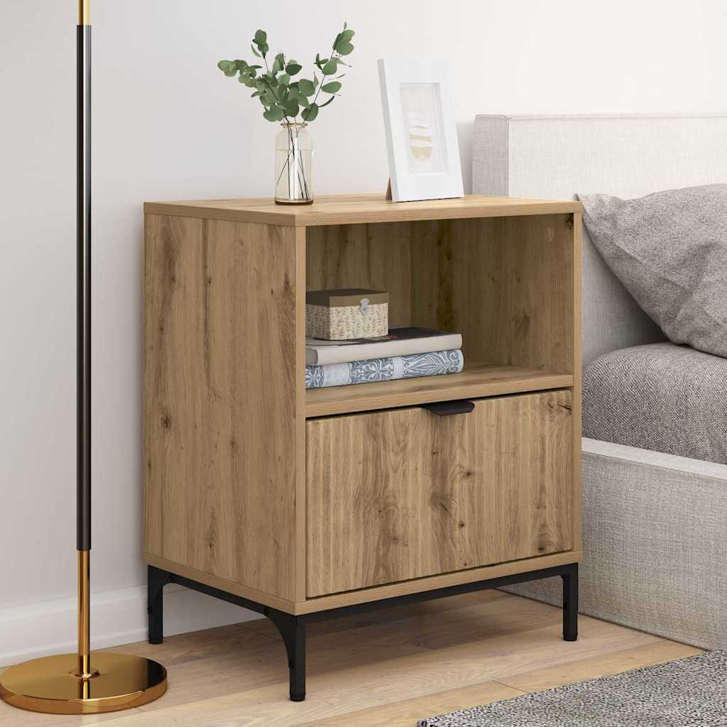 Nattbordskap 2 stk. artisan eik 49 x 36 x 61 cm Konstruert tre