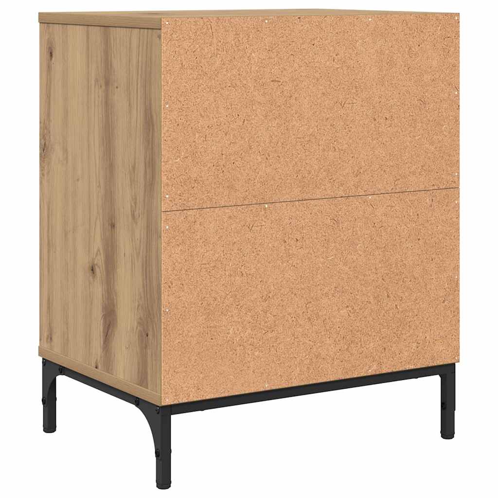 Nattbordskap 2 stk. artisan eik 49 x 36 x 61 cm Konstruert tre