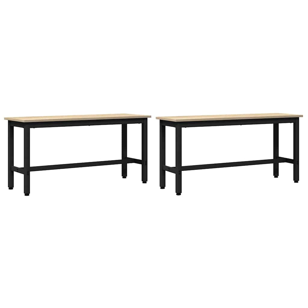 Spisebenk 100 x 32,5 x 48,5 cm 2 stk.
