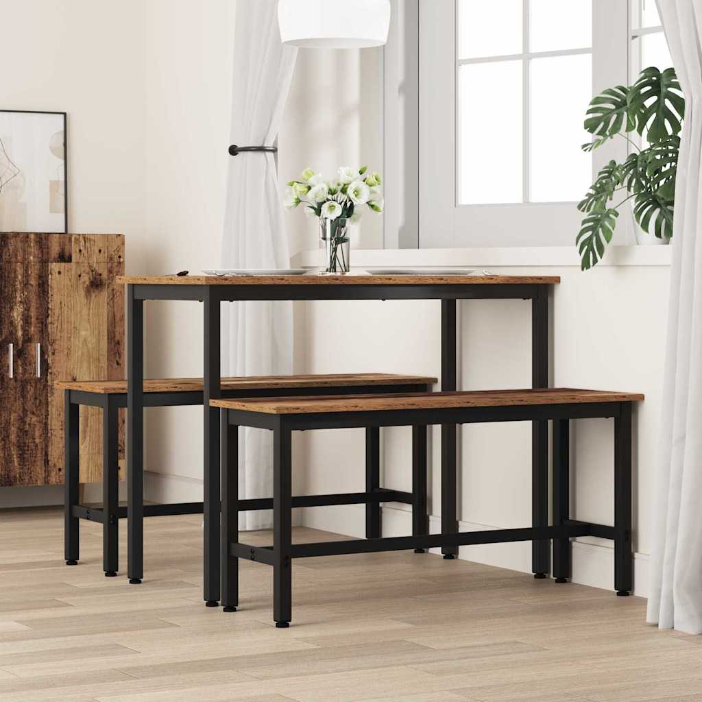 Spisebenk Gammelt tre 100 x 32,5 x 48,5 cm