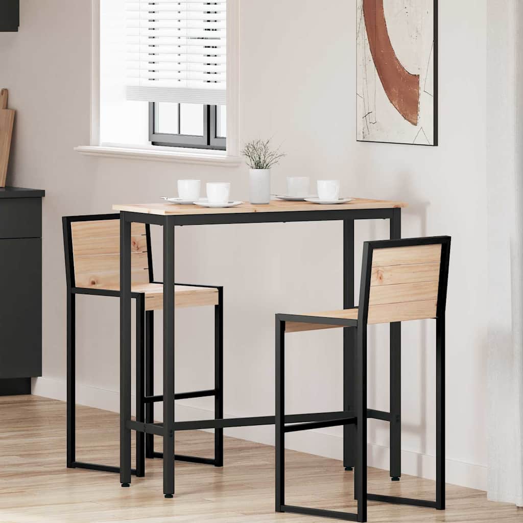 bord Naturlig 100 x 40 x 101 cm Konstruksjonsvirke og stål