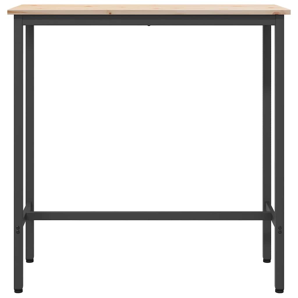 bord Naturlig 100 x 40 x 101 cm Konstruksjonsvirke og stål