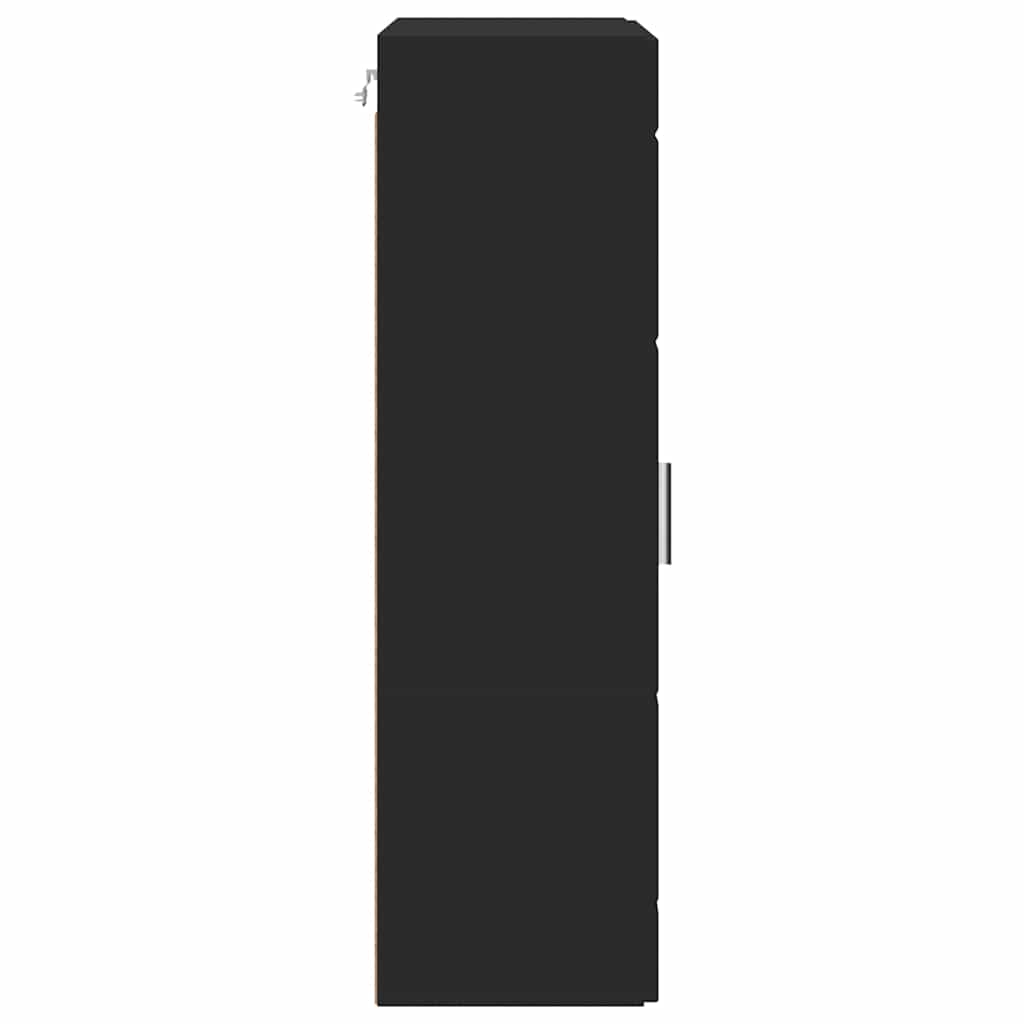 Tre skap med lagring Svart 50 x 29 x 100 cm Konstruert tre