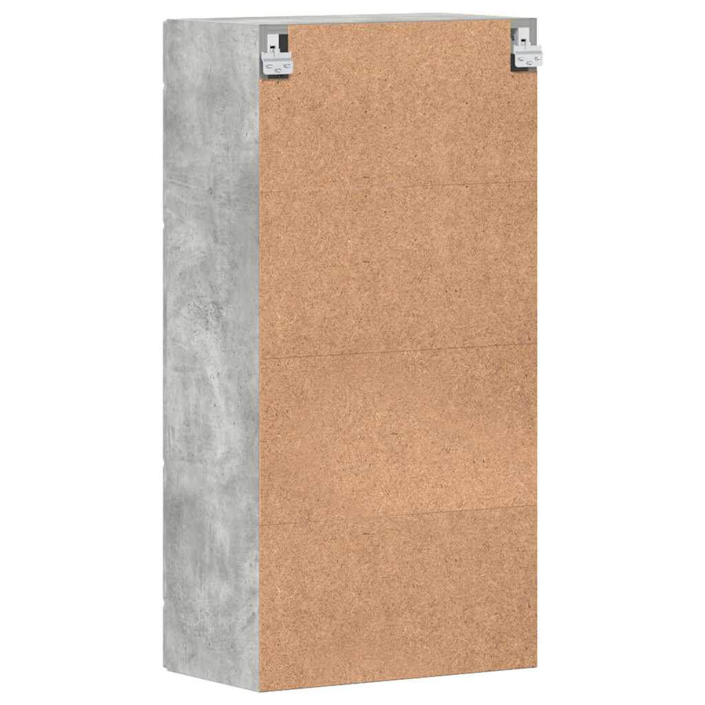 Tre skap med lagring Betonggrå 50 x 29 x 100 cm Konstruert tre