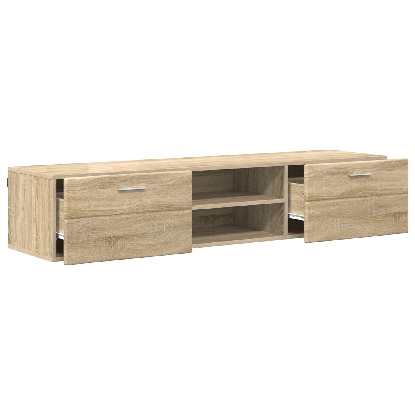 Tre skap med skuff Sonoma eik 150 x 39 x 30 cm Konstruert tre