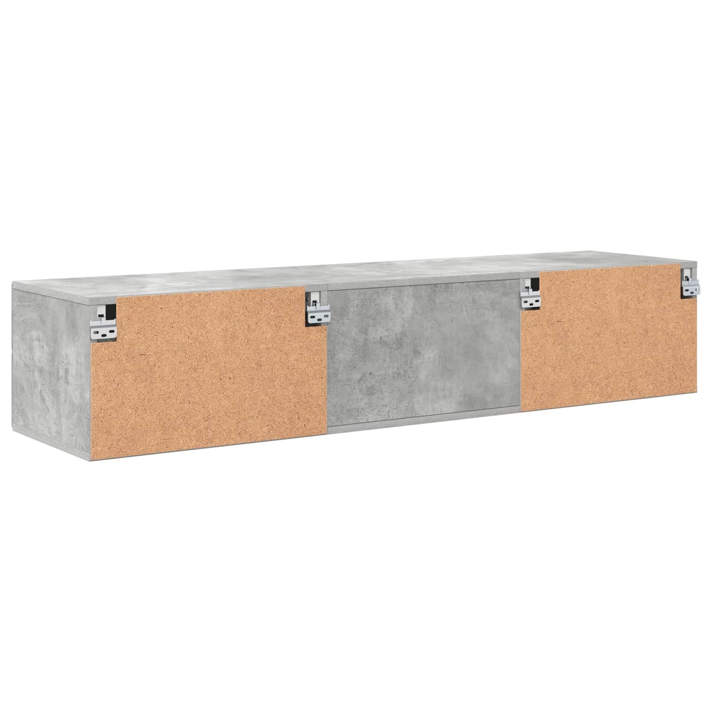 Tre skap Høyglanset hvit 150 x 39 x 30 cm Konstruert tre