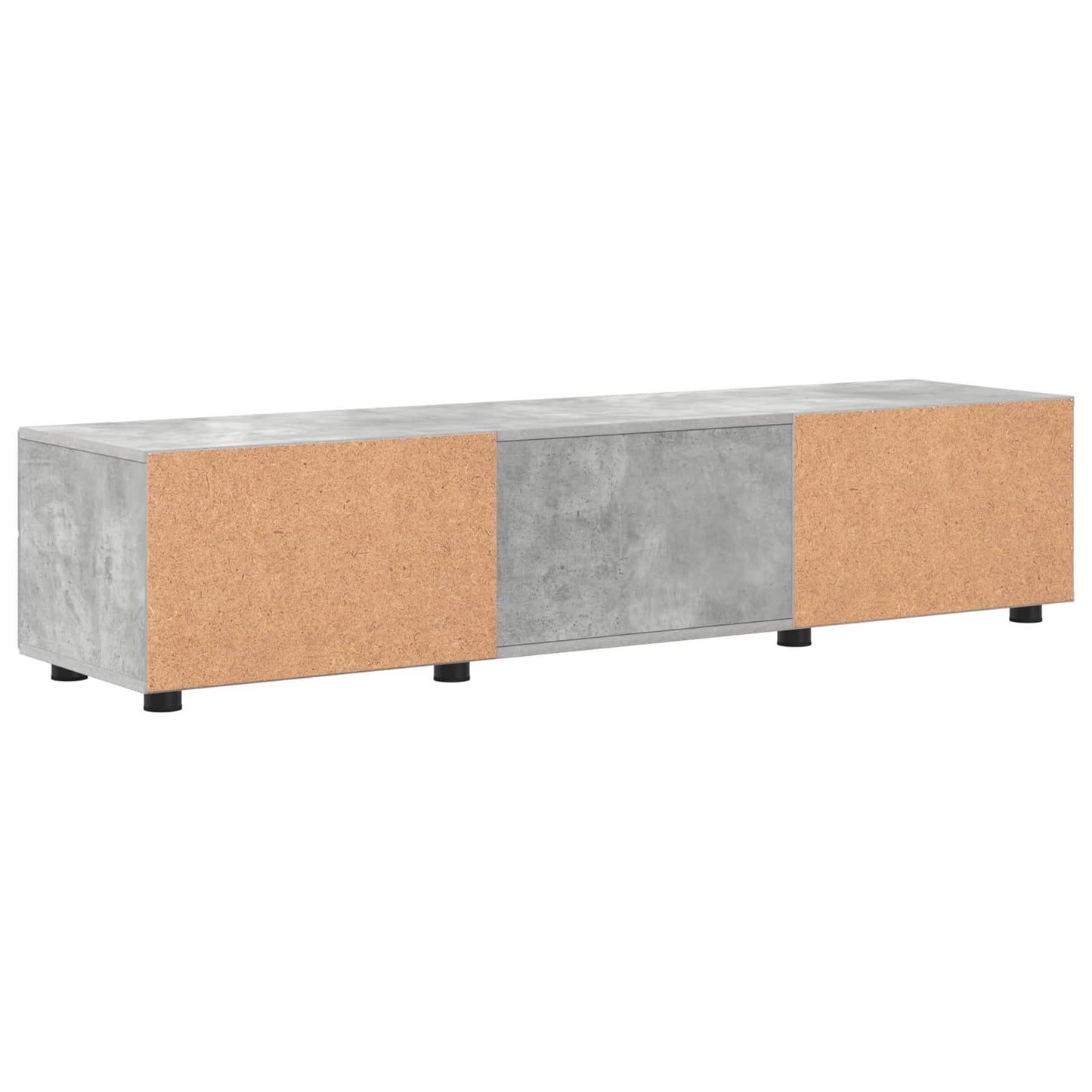 Tre skap Høyglanset hvit 150 x 39 x 30 cm Konstruert tre