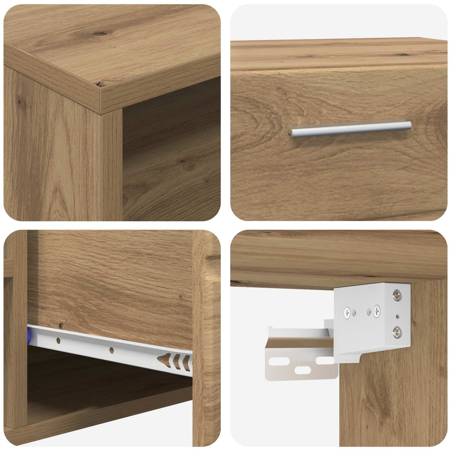 Tre skap med skuff Artisan Eik 150 x 39 x 30 cm Konstruert tre