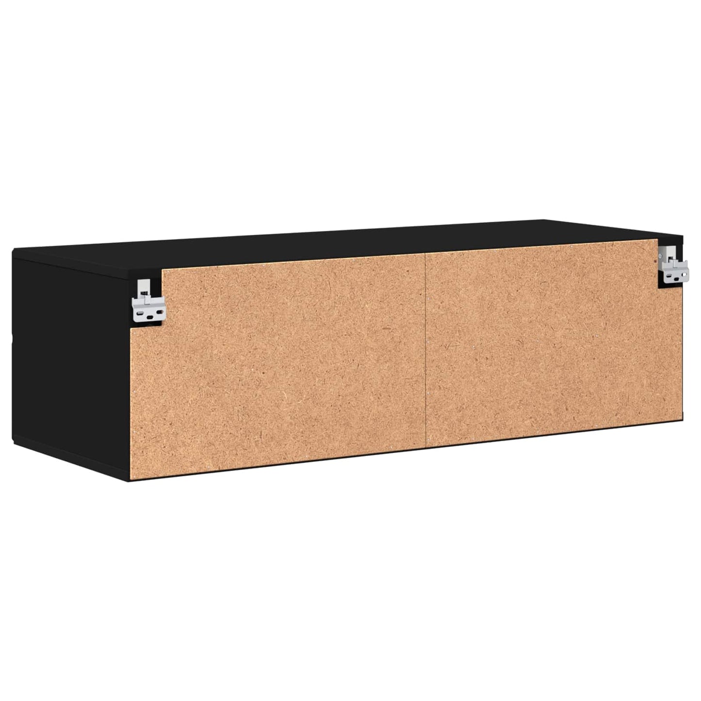 Tre skap med skuff Svart 100,5 x 39 x 30 cm Konstruert tre
