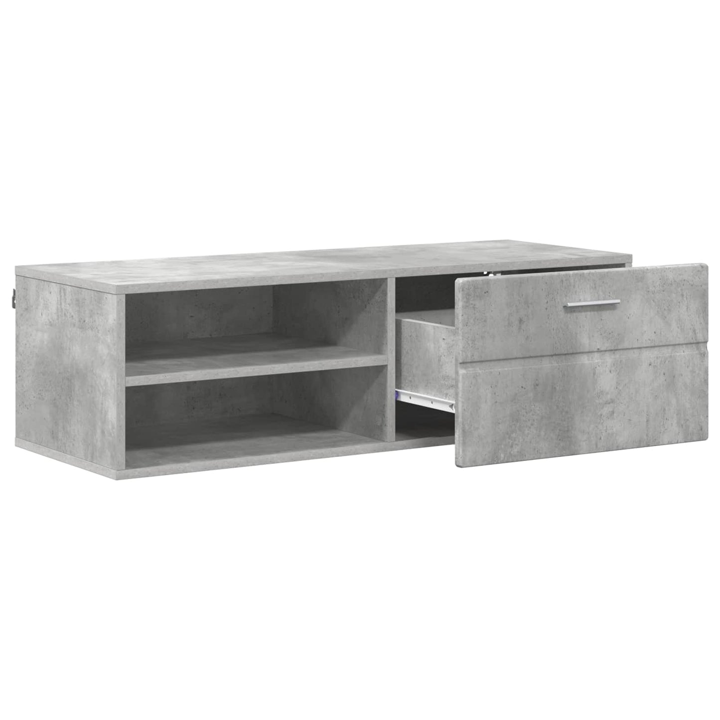 Tre skap Høyglanset hvit 100,5 x 39 x 30 cm Konstruert tre