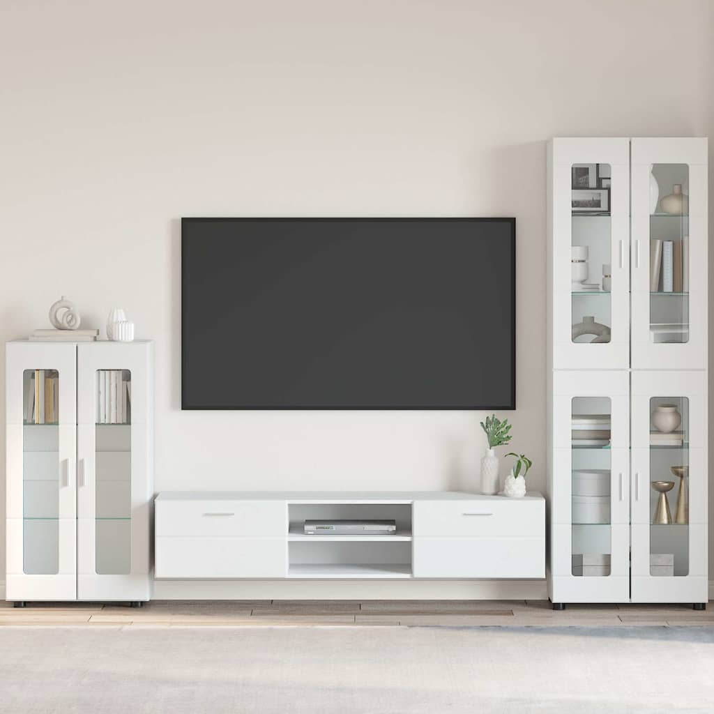 Serviesskap FLORIN Hvit 55,5 x 29 x 100 cm Konstruert tre