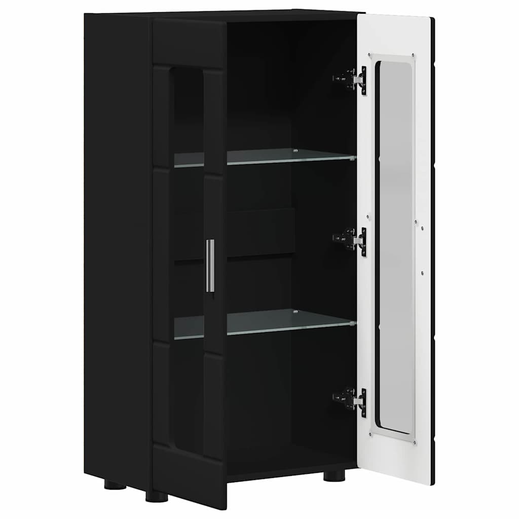 Serviesskap FLORIN Svart 55,5 x 29 x 100 cm Konstruert tre