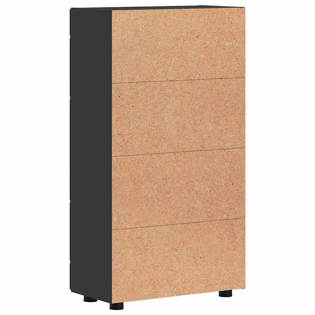 Serviesskap FLORIN Svart 55,5 x 29 x 100 cm Konstruert tre