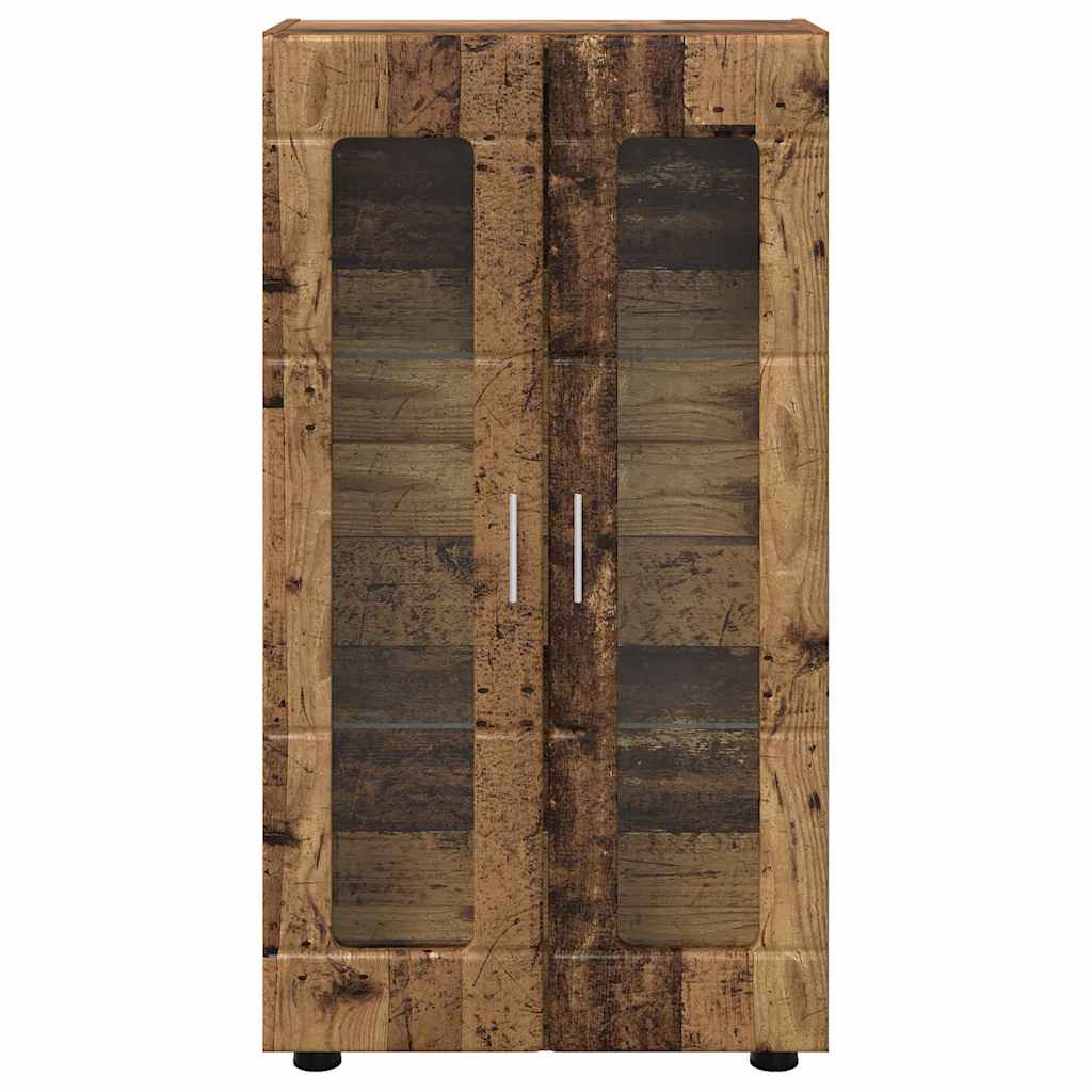 Serviesskap med hylle FLORIN Gammelt tre 55,5 x 29 x 100 cm