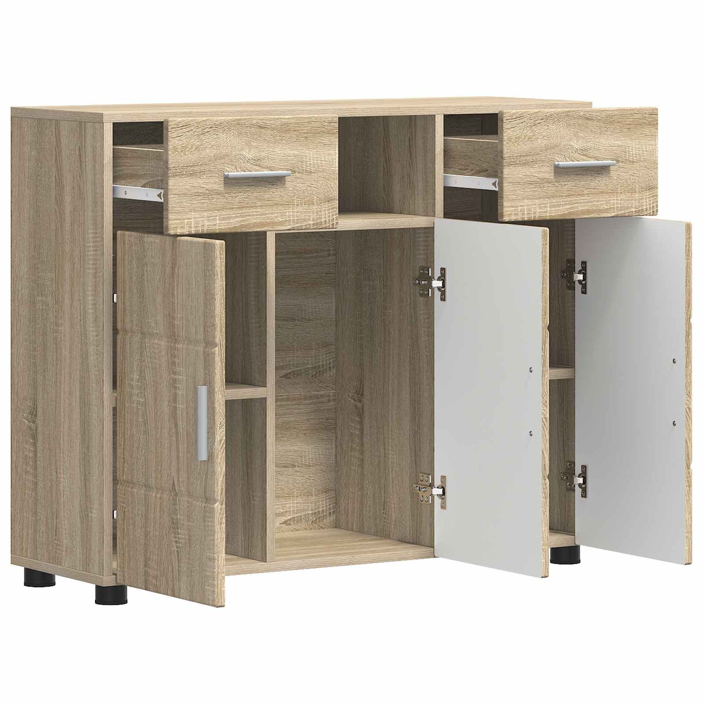 Tre skap Sonoma eik 88,5 x 30,5 x 73 cm Konstruert tre