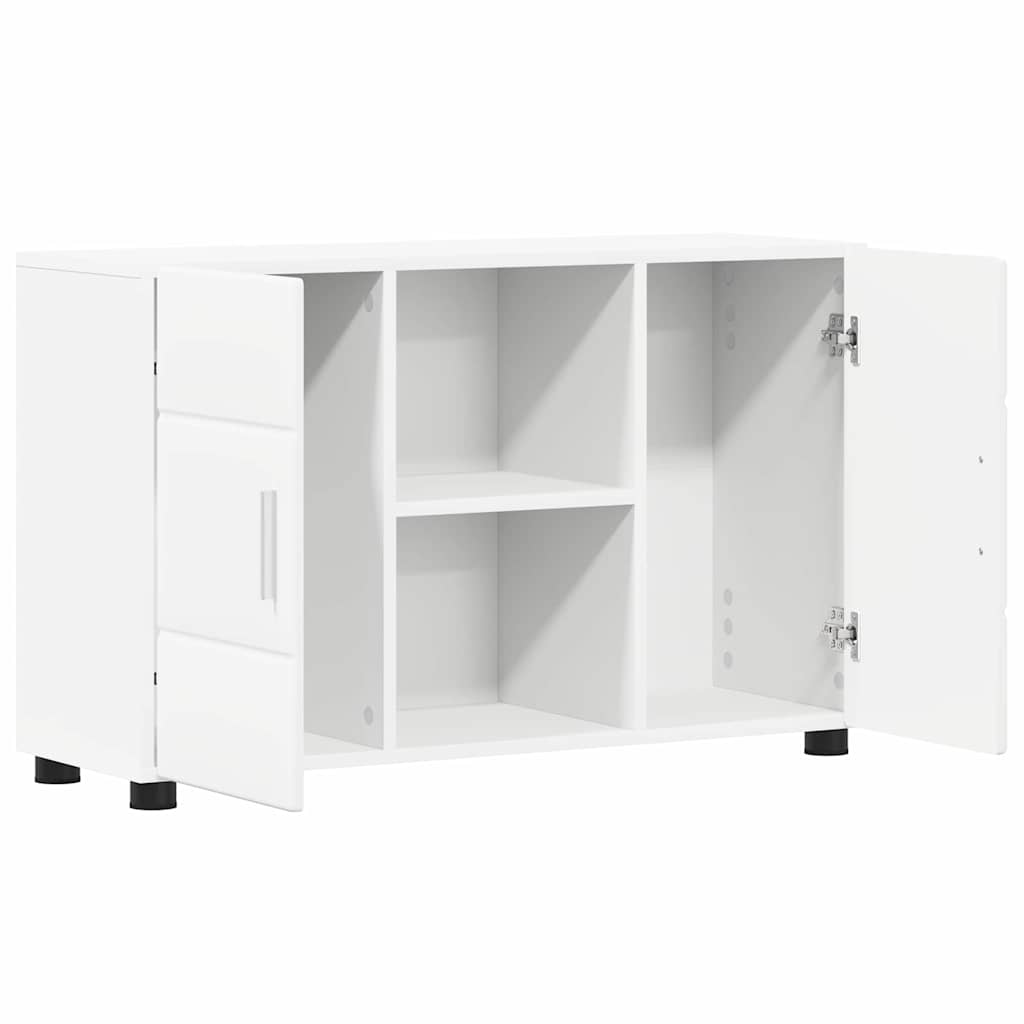 Serviesskap FLORIN Hvit 88,5 x 30,5 x 55,5 cm Konstruert tre