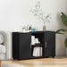 Serviesskap FLORIN 88,5 x 30,5 x 55,5 cm Svart Konstruert tre