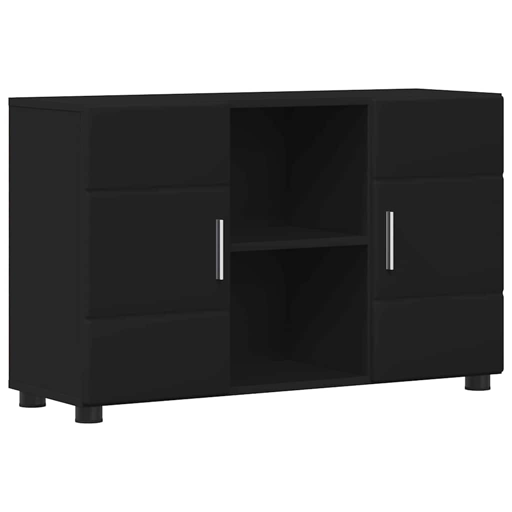 Serviesskap FLORIN 88,5 x 30,5 x 55,5 cm Svart Konstruert tre