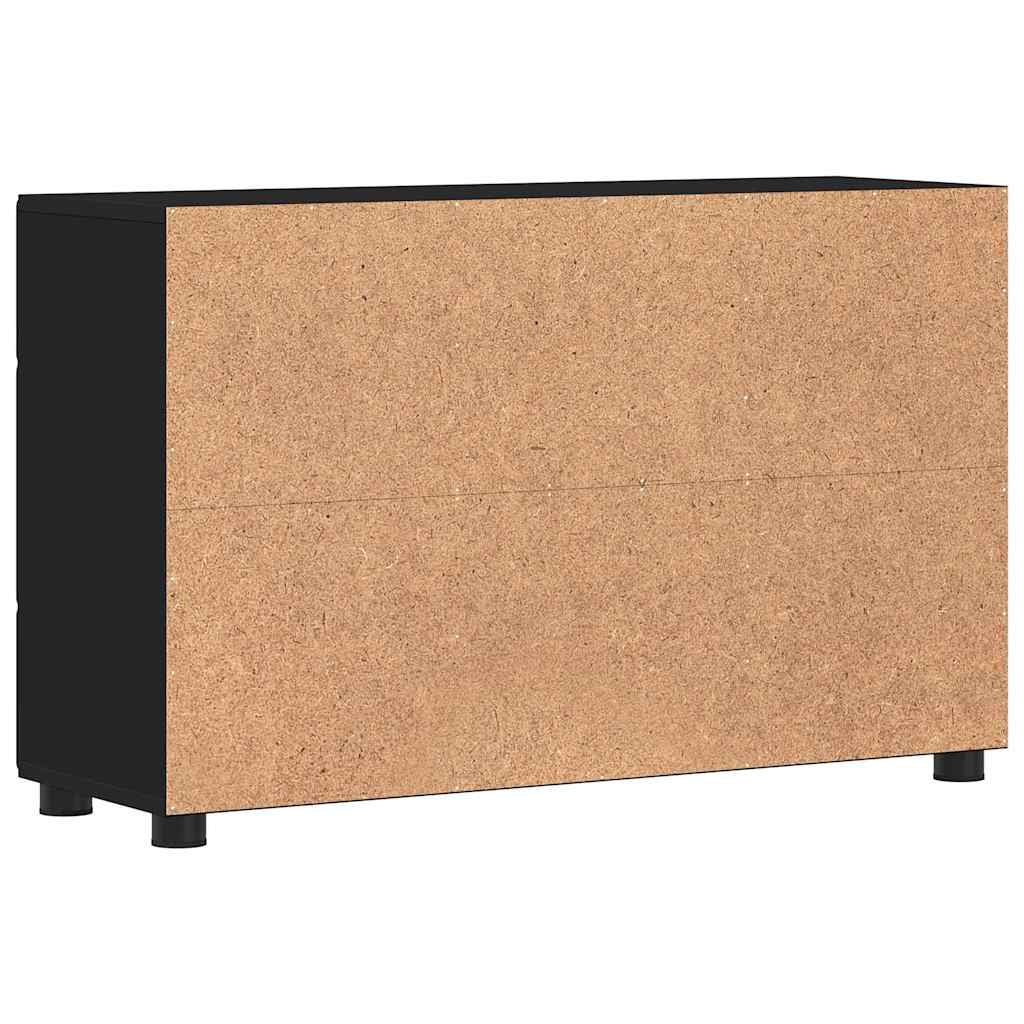 Serviesskap FLORIN 88,5 x 30,5 x 55,5 cm Svart Konstruert tre