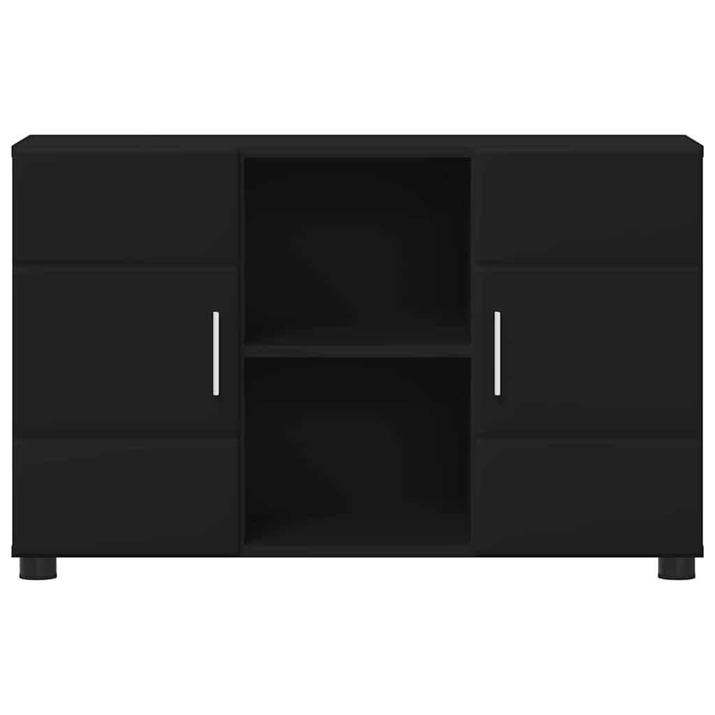 Serviesskap FLORIN 88,5 x 30,5 x 55,5 cm Svart Konstruert tre