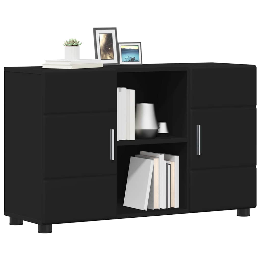 Serviesskap FLORIN 88,5 x 30,5 x 55,5 cm Svart Konstruert tre