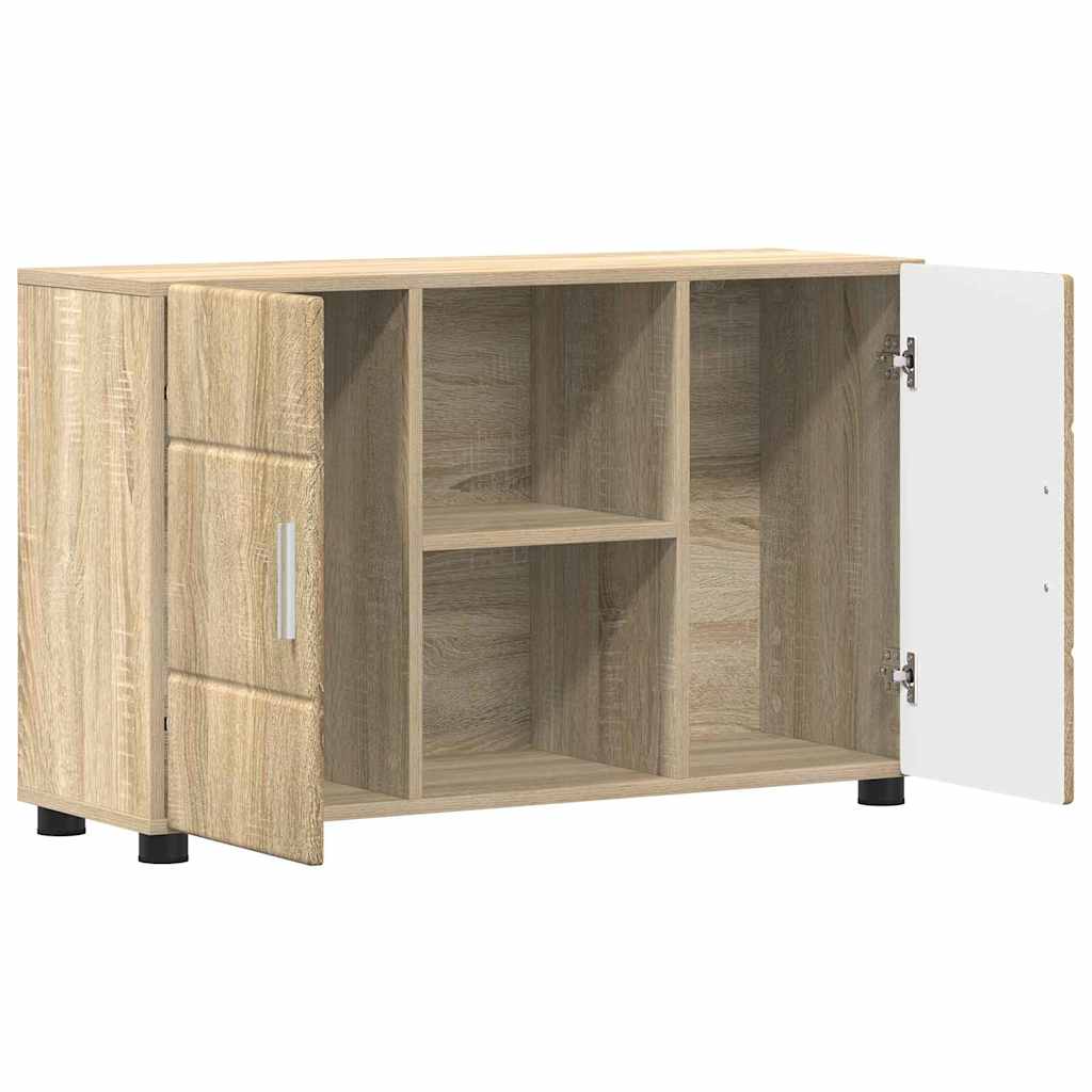 Serviesskap med hylle FLORIN Sonoma eik 88,5 x 30,5 x 55,5 cm