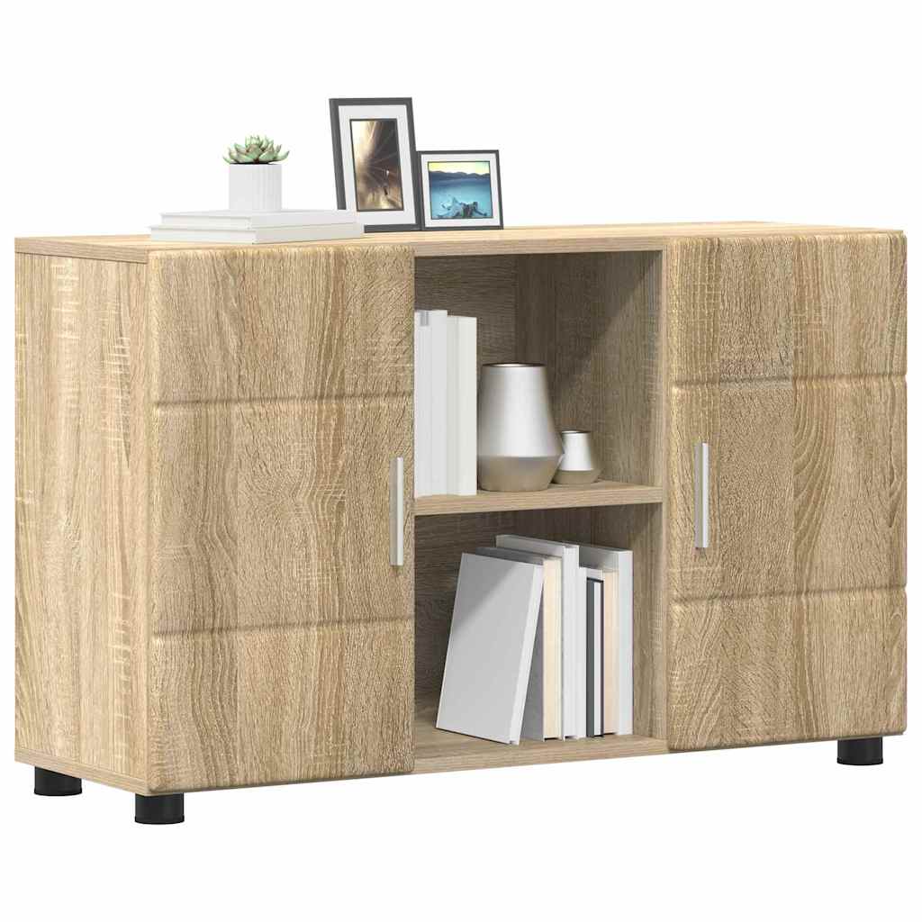 Serviesskap med hylle FLORIN Sonoma eik 88,5 x 30,5 x 55,5 cm