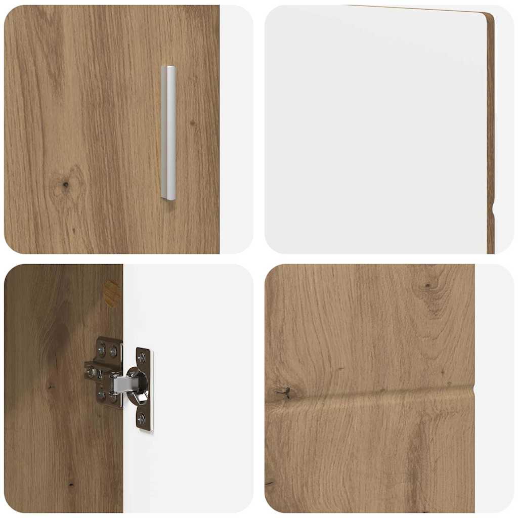 Serviesskap med hylle FLORIN Artisan Eik 88,5 x 30,5 x 55,5 cm