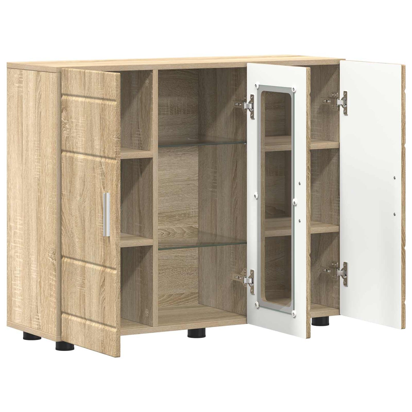 Tre skap Sonoma eik 88,5 x 30,5 x 73 cm Konstruert tre