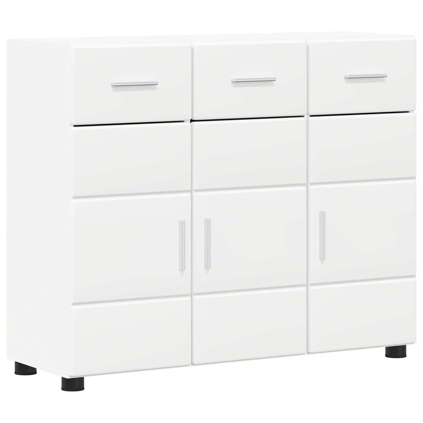 Serviesskap FLORIN 88,5 x 30,5 x 73 cm Hvit Konstruert tre