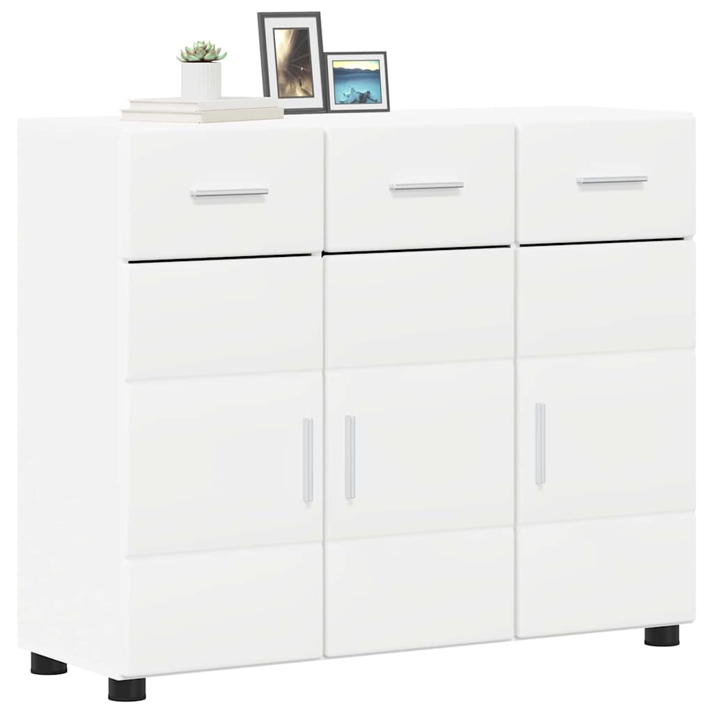 Serviesskap FLORIN 88,5 x 30,5 x 73 cm Hvit Konstruert tre