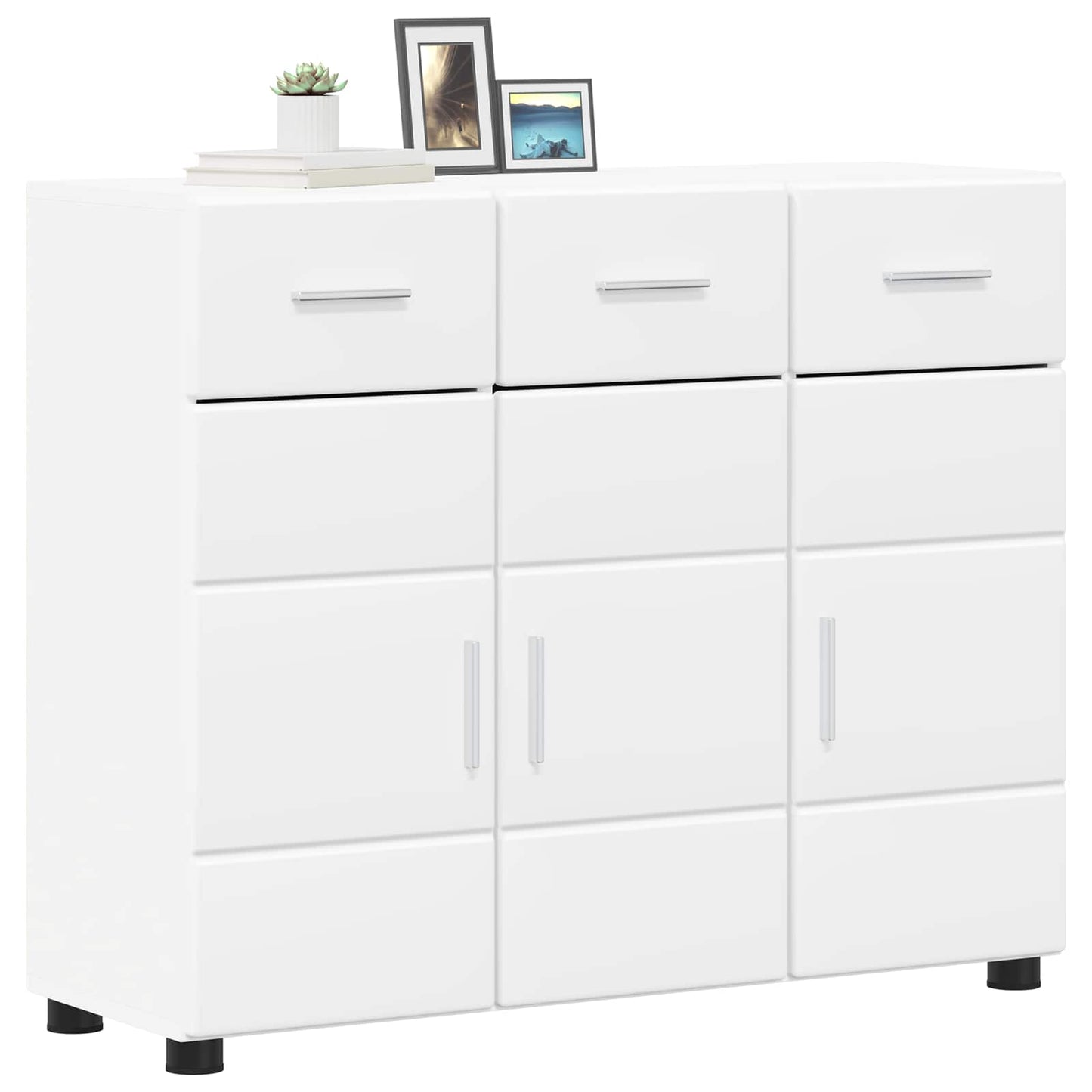 Serviesskap FLORIN 88,5 x 30,5 x 73 cm Hvit Konstruert tre