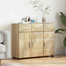 Serviesskap med hylle FLORIN Sonoma eik 88,5 x 30,5 x 73 cm
