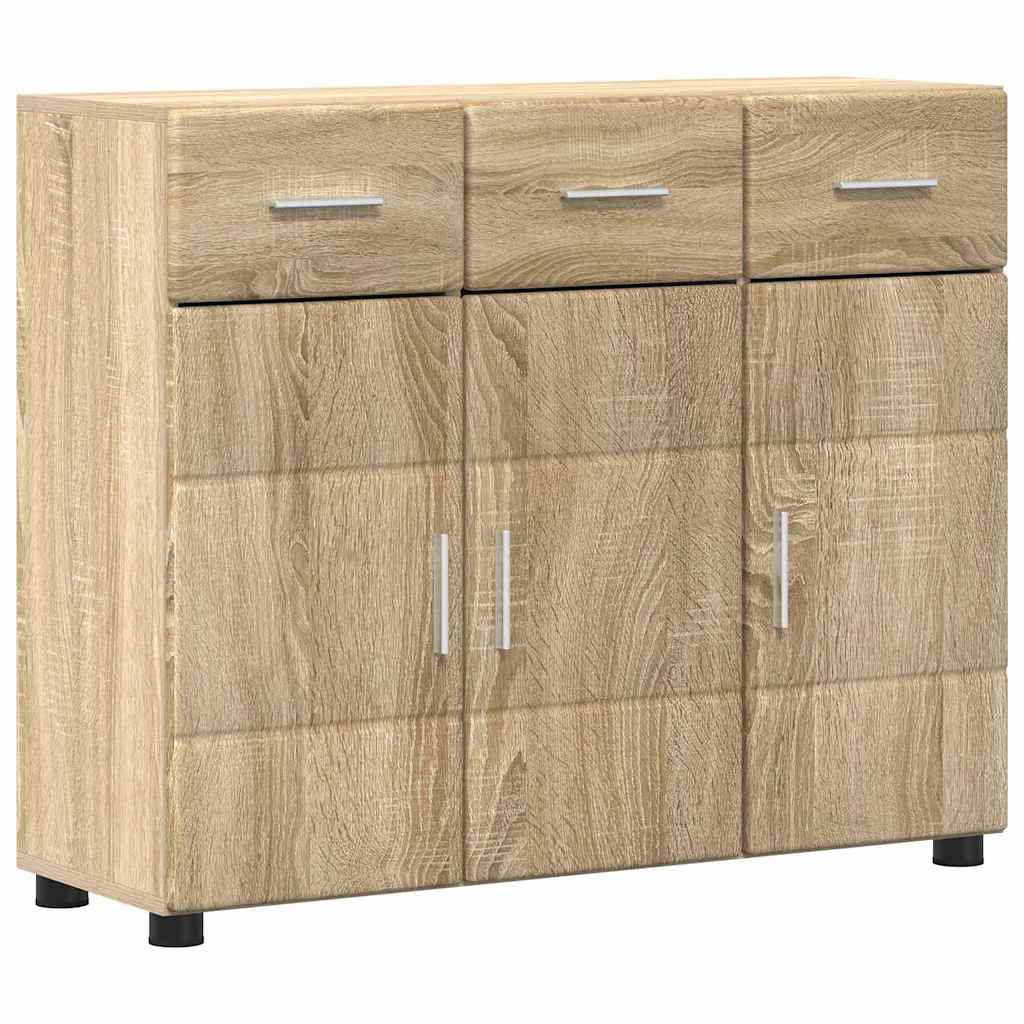 Serviesskap med hylle FLORIN Sonoma eik 88,5 x 30,5 x 73 cm