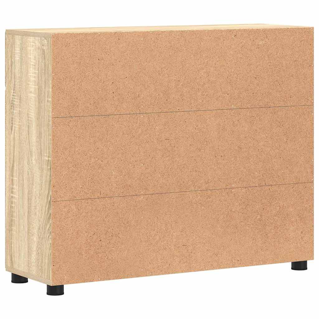 Serviesskap med hylle FLORIN Sonoma eik 88,5 x 30,5 x 73 cm