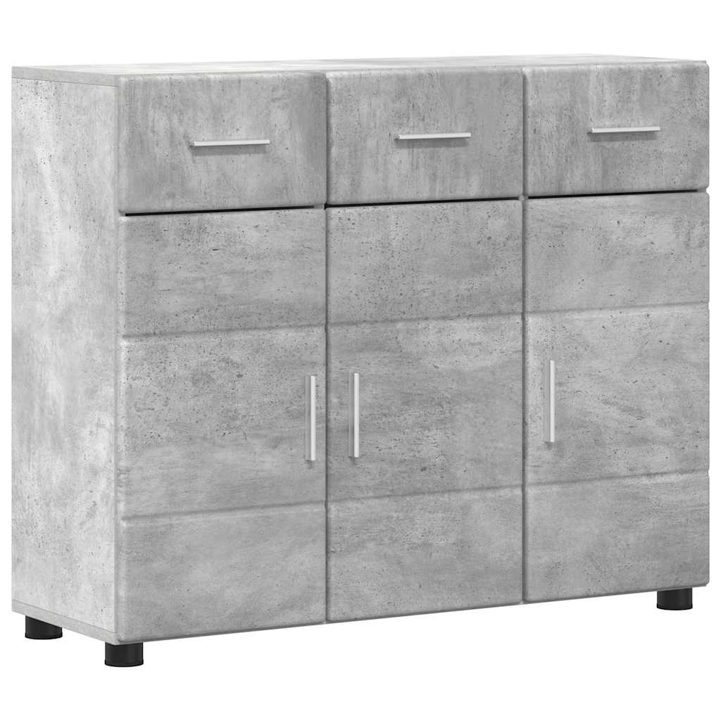 Serviesskap FLORIN 88,5 x 30,5 x 73 cm Betonggrå Konstruert tre