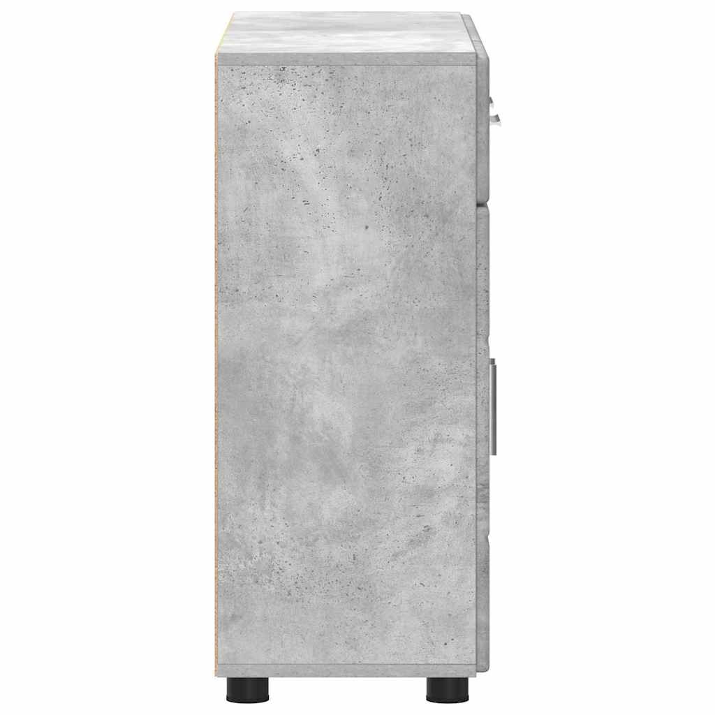 Serviesskap FLORIN 88,5 x 30,5 x 73 cm Betonggrå Konstruert tre