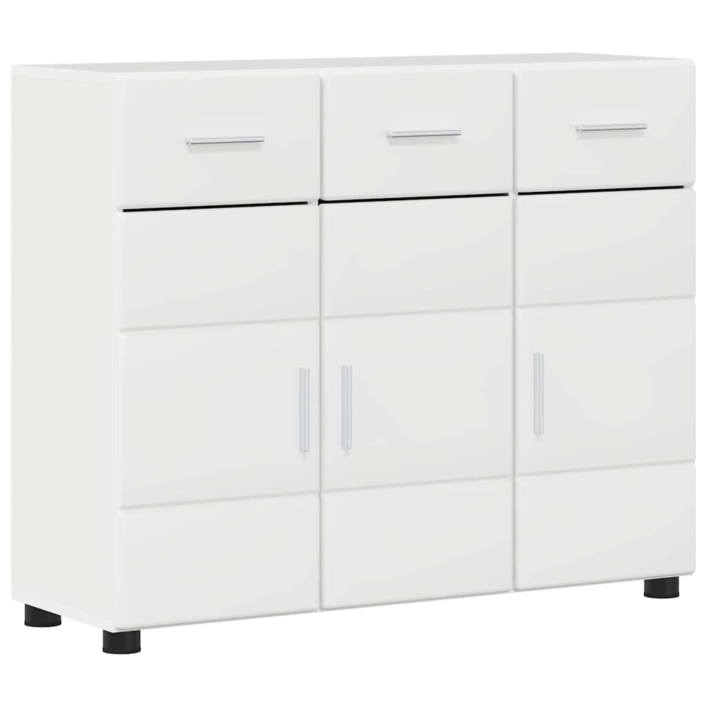 Serviesskap FLORIN 88,5 x 30,5 x 73 cm Høyglanset hvit
