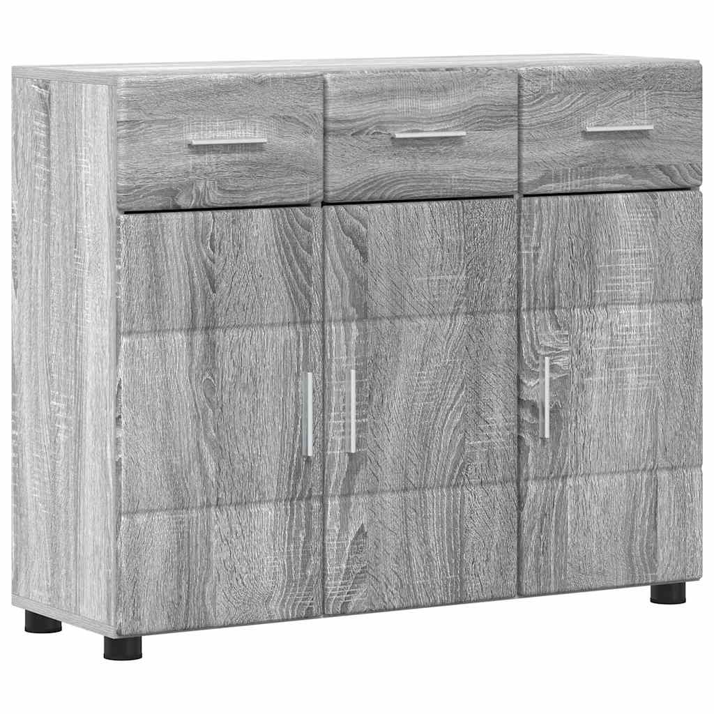 Serviesskap med hylle FLORIN Grå Sonoma 88,5 x 30,5 x 73 cm
