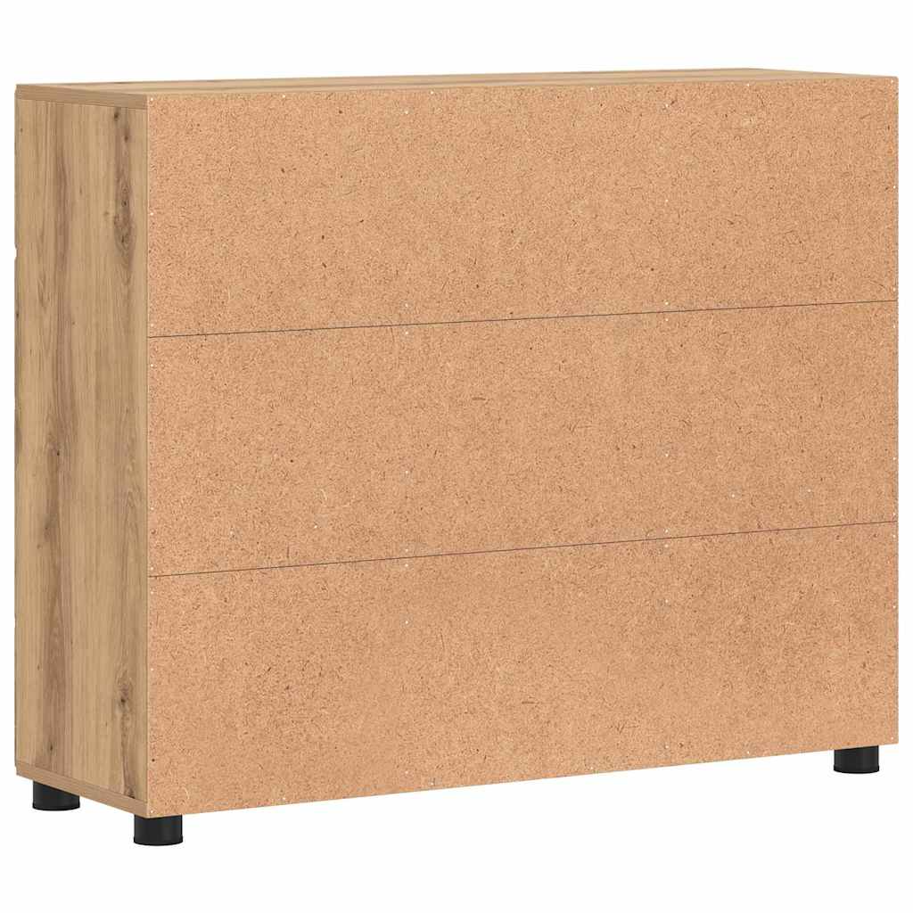 Serviesskap FLORIN 88,5 x 30,5 x 73 cm Artisan Eik